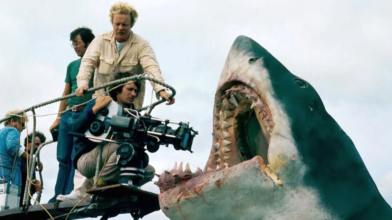 Imagen del rodaje de 'Tiburón'