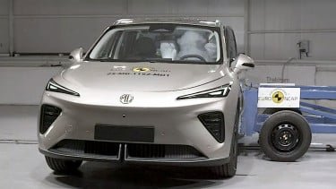 El MG S6 EV se filtró durante la prueba de choque EURO NCAP.