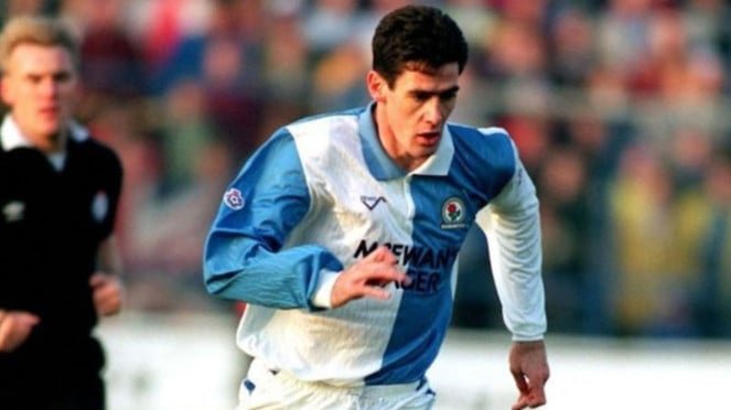 Mike Newell, delantero del Blackburn Rovers Mike Newell, delantero del Blackburn Rovers
