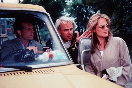 Jan De Bont en el rodaje con Helen Hunt y Bill Paxton