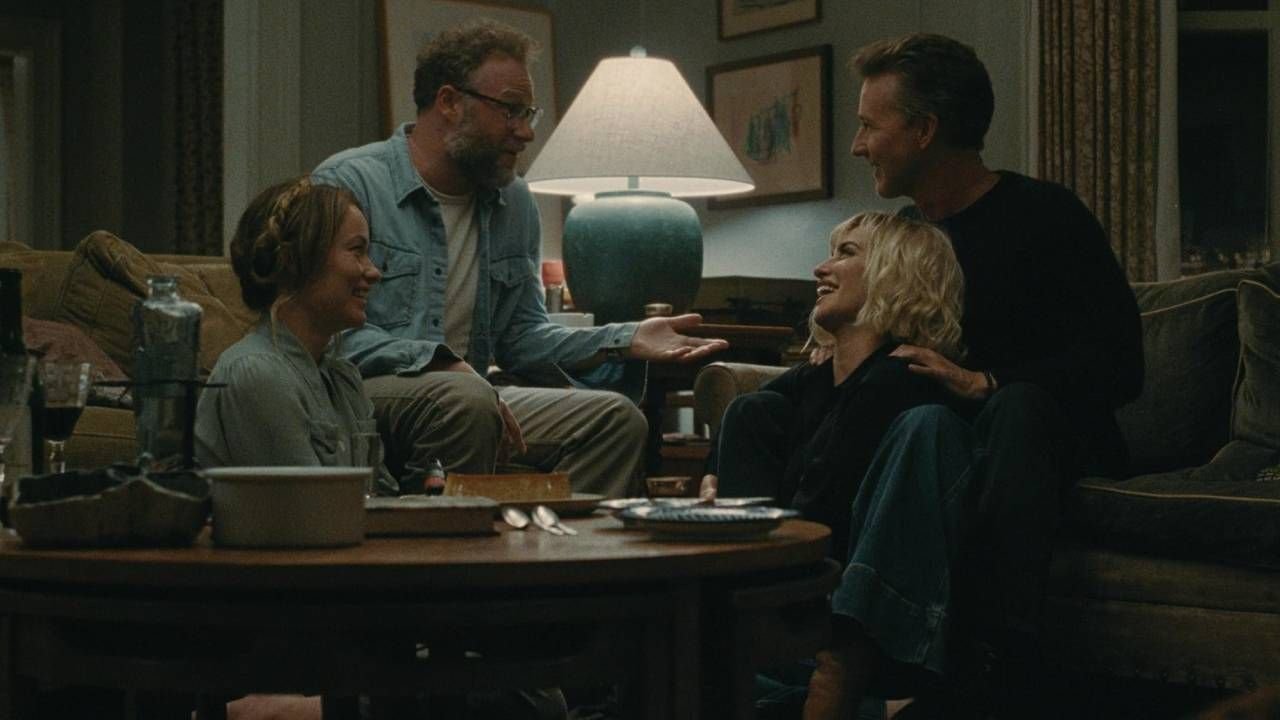 Olivia Wilde, Seth Rogen, Edward Norton y Penélope Cruz en 'La invitación'