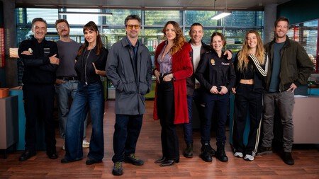 Protagonistas de 'Rojo sobre blanco'